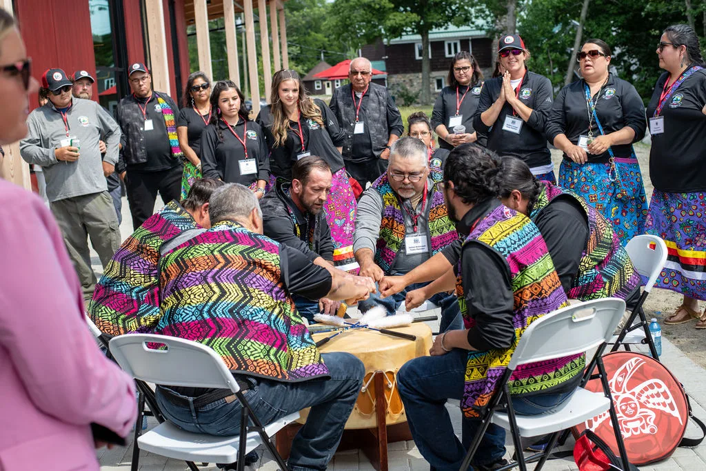 Drum Circle and Staff Photo